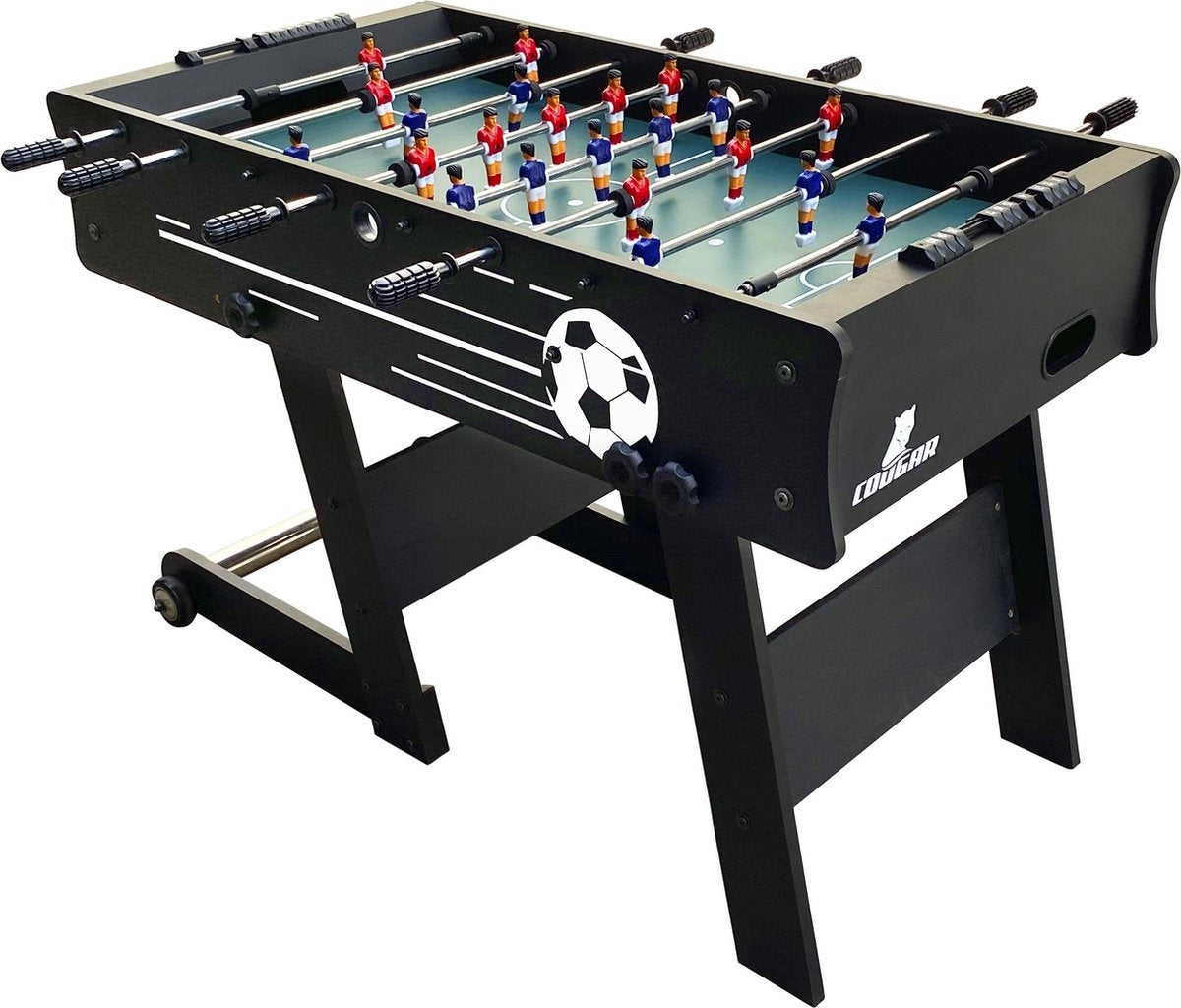 Cougar Scorpion Kick TS opklapbare Voetbaltafel - Tafelvoetbal - Zwart