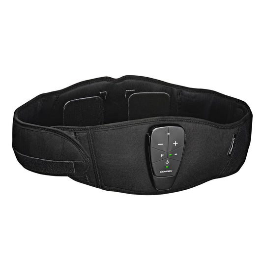Compex Corebelt 1.0 Elektrostimulatiegordel - 2 Programma's - Buikspieren en Onderrug - S/M (65-85 cm) - Zwart