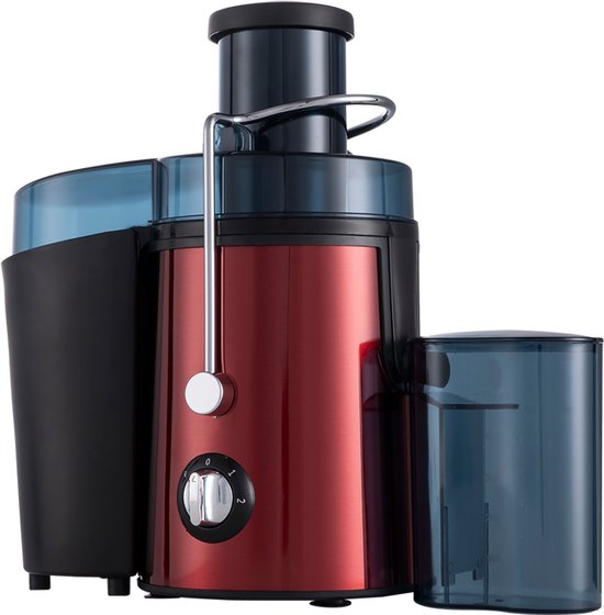 Fuegobird L811 snelle sapcentrifuge - Power Juicer - RVS - 400watt - Rood