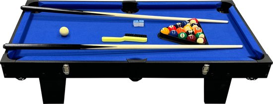 Cougar 2-in-1 Multi Speeltafel Mini Groen/ Blauw – Tafelvoetbal – Pooltafel – Incl. Accessoires
