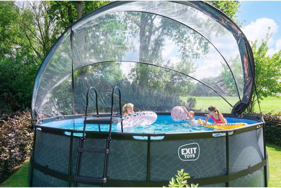 EXIT Zwembad Overkapping ECO ø488cm - Zwembad Dome - Universeel - Zwembad Accessoire - Weerbestendig