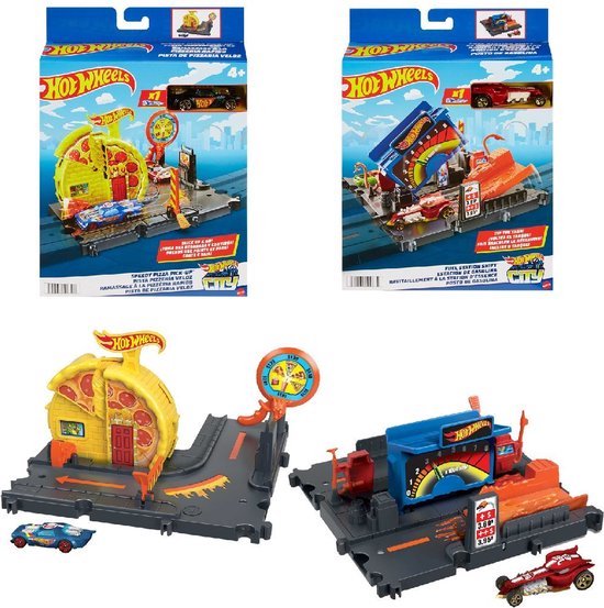 Hot Wheels City Explorer Fuel Station Shift - Hot wheels uitbreiding - Hot wheels baandelen