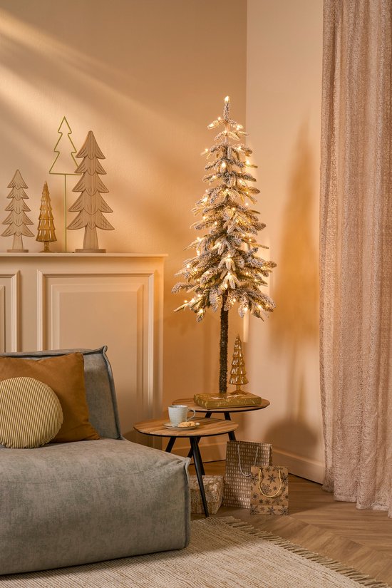Black Box Trees Kunstkerstboom met Verlichting en Timer- en Dimfunctie - H155 x Ø48 cm - Groen