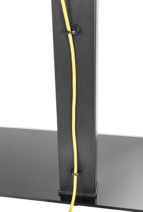 VDD Gaming TV standaard - Verstelbaar 67 cm tot 79 cm Hoog - Zwart - 28x66x79cm