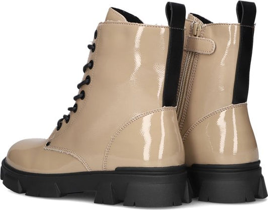 Bullboxer Aaf504f6s Veterboots - Laarzen Met Veters - Meisjes - Taupe - Maat 36