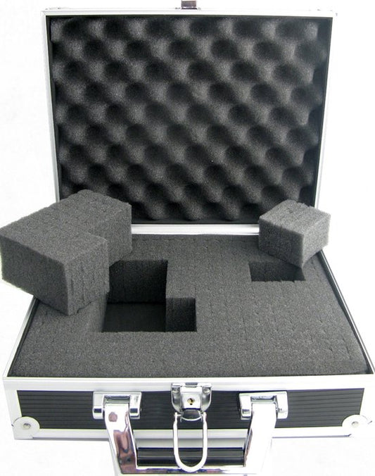 VDD - koffer met rasterschuim - kleur: zilver - 40 x 30 x 11 cm