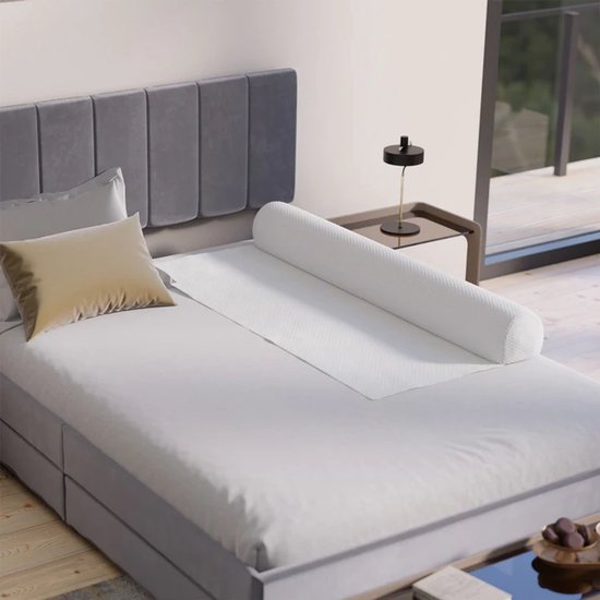 Opblaasbare Bedvalbeveiliging Louana - Wit - 130 cm
