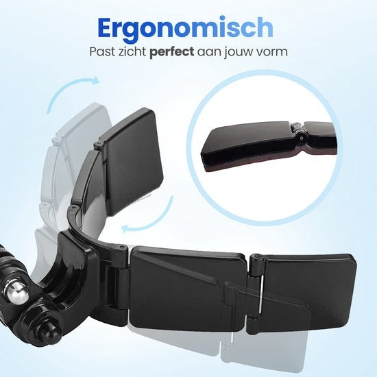 Garpex® Universele Helmet Mount - Helmhouder geschikt voor diverse Action Camera - Motorrijden - Universeel - Motorhelm