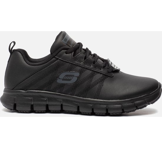 Skechers Work Relaxed Fit sneakers zwart Leer - Dames - Maat 36