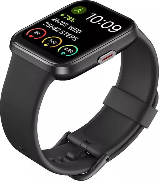 Maoo Maximize Smartwatch – Volledige Belfunctie, Hartslagmeter, Stappenteller, Multisport – Android & iOS – Zwart