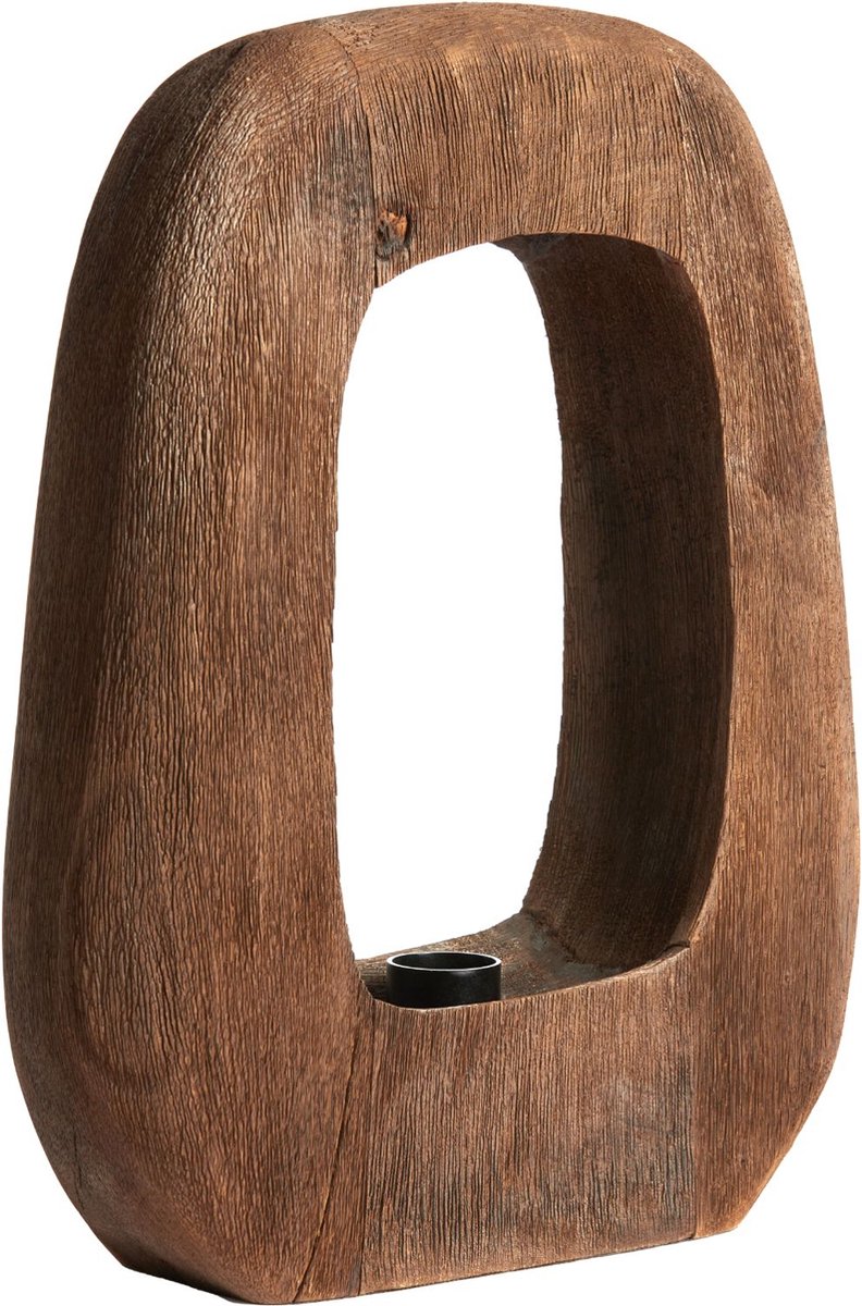 Light & Living Tafellamp Kelafó 33x10x40 cm - Hout Chocola Bruin - Warm en Natuurlijk Design