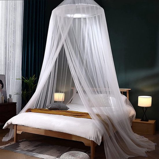 Travelhawk Klamboe XL - Rond Muskietennet - Klamboe 2 Persoons - Reisklamboe – Klamboe 1 Persoons - Mosquitonet Geschikt Voor 1 en 2 Persoons Bed