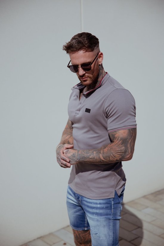 AB Lifestyle - Tokio Polo | Cool Grey - Heren - Maat: XS