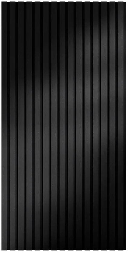Juskys Jusky's - Akoestische Wandpanelen - Set Van 4 - Donkergrijs Eiken - 2,88 m² - Houten Design & Geluiddempend