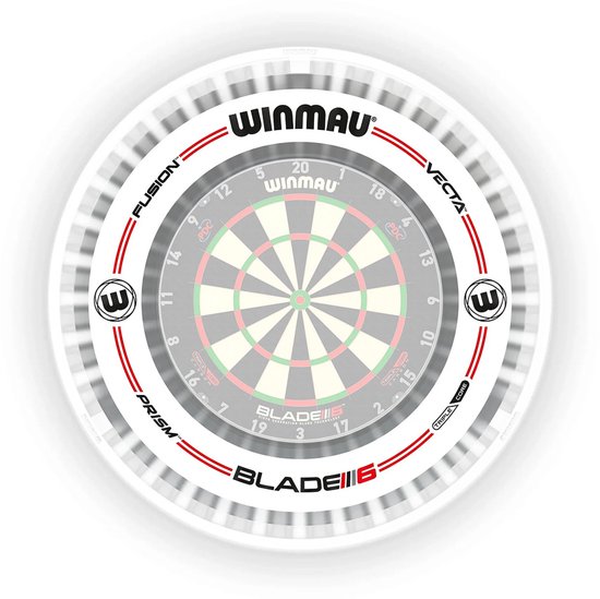 Winmau Plasma Ice Light Pro-Line Surround Bundel wit
