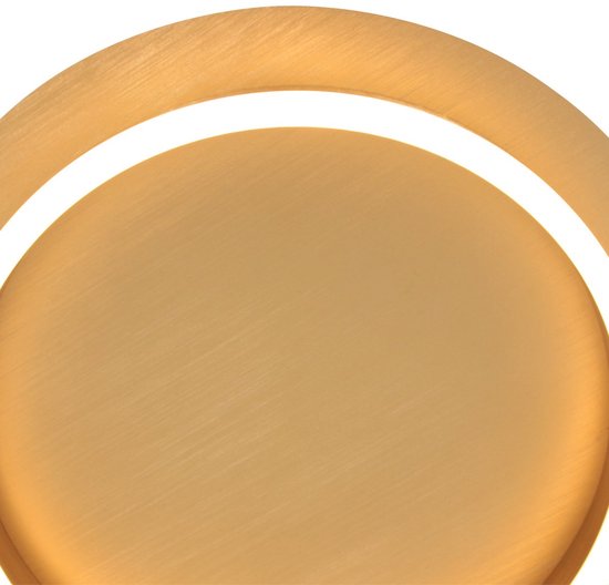 Plafonnieres Ringlux 3655GO gouden plafondlamp Ø32cm met geïntegreerde LED verlichting van Steinhauer