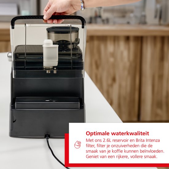 Solis Grind & Infuse Perfetta 1019 Pistonmachine met Bonenmaler - Met Stoom- & Heetwaterfunctie - Voorbrouwfunctie - Gebruiksklaar in 45 Seconden - Energiebesparend - Zilver