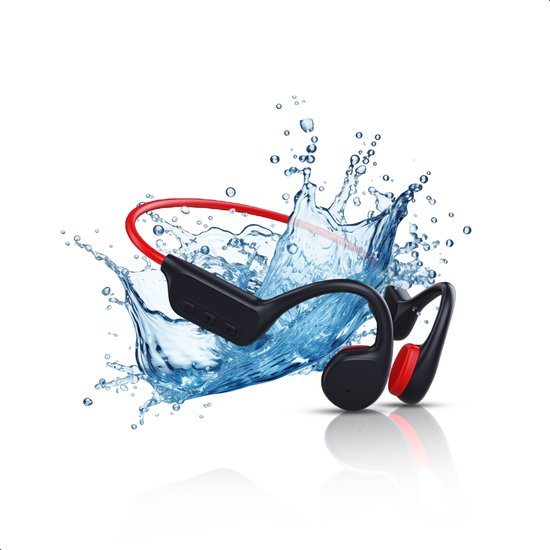 Tech Essentials Hydro X10 - Sport Oordopjes - Draadloos - Open Oor - IPX8 - 32GB - Bone Conduction Hoofdtelefoon - Koptelefoon - Hardlopen - Bluetooth