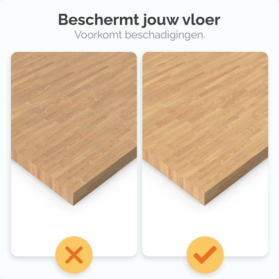 Goliving Vloerbeschermer bureaustoel – Bureaustoelmat – PVC – Geluiddempend – Voor harde vloeren – 90 x 120 cm – Transparant
