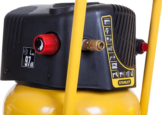 Stanley – D230/10/50V Luchtcompressor – 10 bar – Olievrij, tankinhoud 50 L