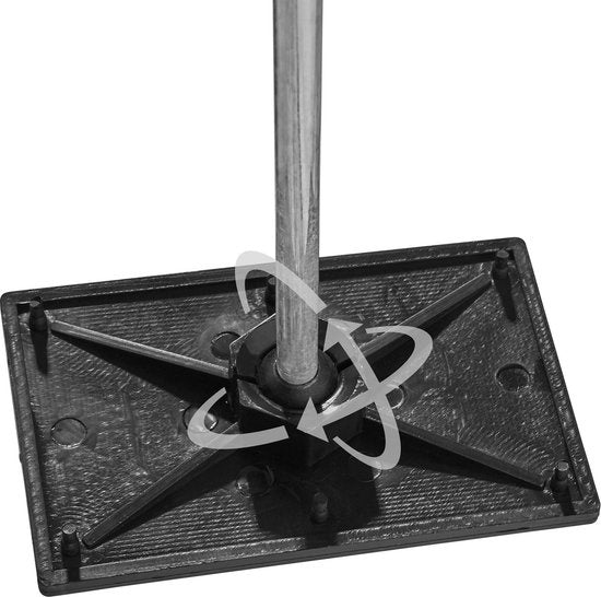 tectake - 6 verstelbare Bouwstempels blauw - 30 kg - 402614