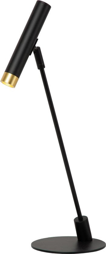 Lucide ALEC - Bureaulamp - LED 3 StepDim - G9 - 1x3W 2700K - Inclusief omwisselbare ringen - Zwart