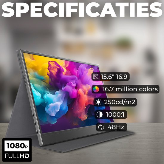 Denver PMO15604 Portable Monitor - Full HD 15,6"