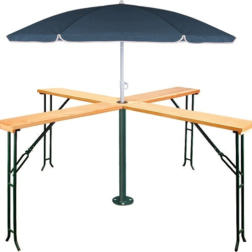 Casaria Tuin/Statafel XXL Inklapbaar Weerbestendig - 241x241x104 cm