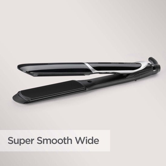 BaByliss Sleek Control Wide Stijltang ST397E - Extra brede platen - 5 temperatuurinstellingen tot 235°C - Verwijderbaar steilkammetje