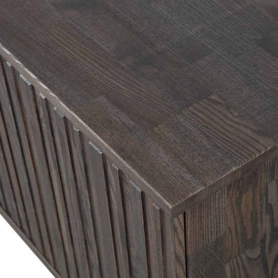 WOOOD New Gravure Tv Meubel - Essen - Espresso - 56x100x44