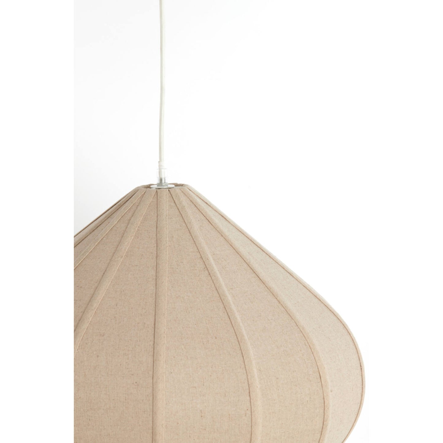 ZUBEDA Hanglamp - Ø60x42,5 cm - linnen naturel