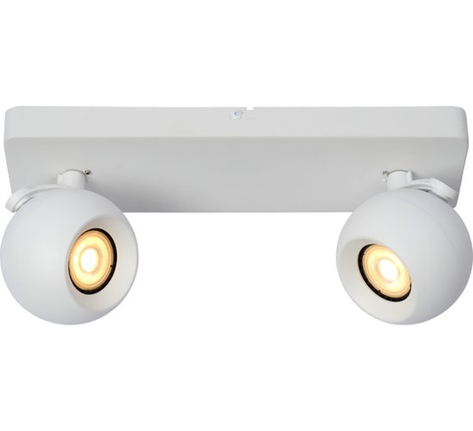 Lucide FAVORI - Plafondspot (Plafondlamp) - 2xGU10 - Wit