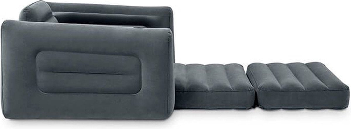 Intex Comfortabele 2-in-1 Loungestoel - Fluweelachtig oppervlak - 117 cm x 224 cm x 66 cm