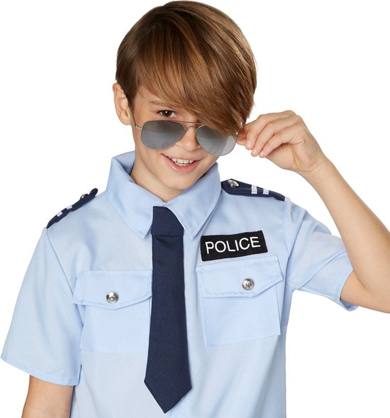 dressforfun - Jongenskostuum police boy 164 (13-14y) - verkleedkleding kostuum halloween verkleden feestkleding carnavalskleding carnaval feestkledij partykleding - 301496