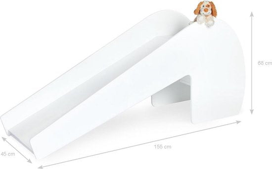 Houten binnen glijbaan - Wit