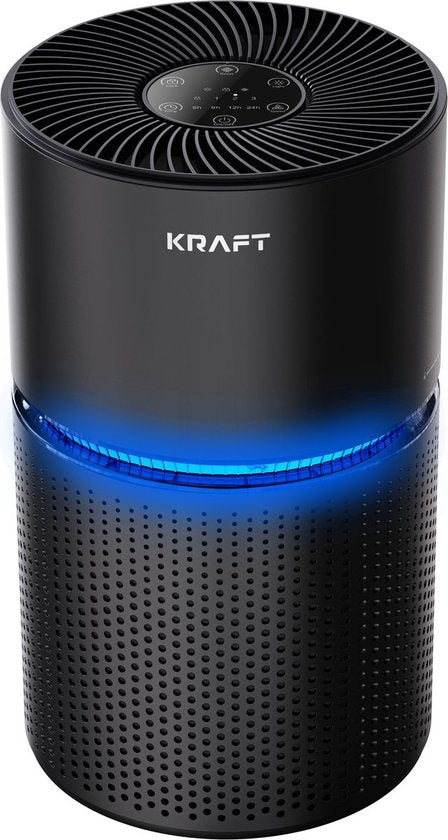 KRAFT Luchtreiniger - 240 m3/u - HEPA 13 Filter - Air Purifier - Zwart
