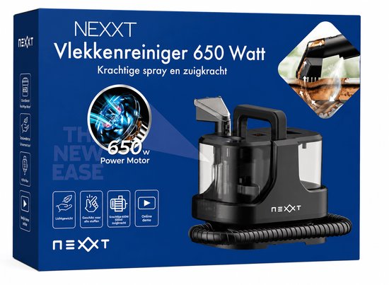 Nexxt Spot Cleaner Vlekkenreiniger - 650 Watt - Voor Tapijt & Meubels