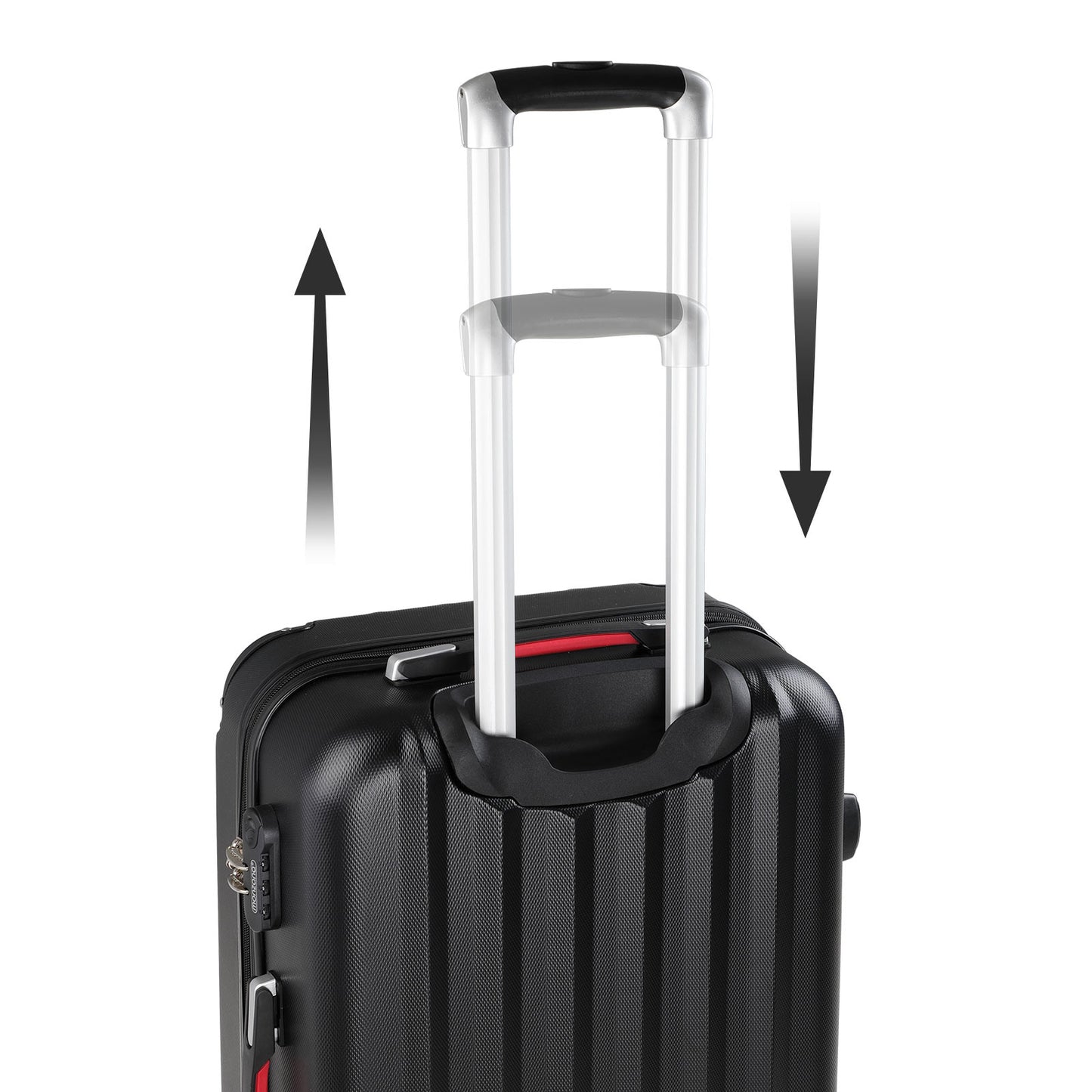 Monzana Koffer- Hardcase Baseline 40x25x60 L - Zwart