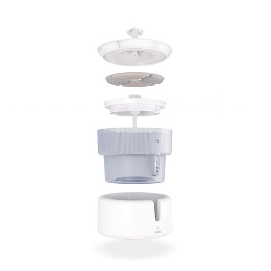 Princess Drinkfontein voor Kat - 2 Liter – 4‑laags Filtratie – Fluisterstil 30 dB – BPA‑vrij – Draadloze Pomp – Incl. Filter - Katten & Honden - Makkelijk Schoon te Maken - 620010