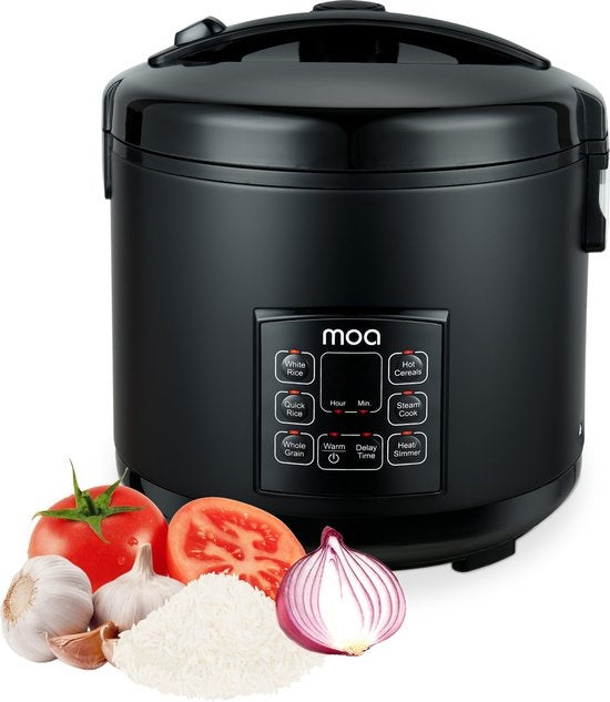 MOA Multicooker - 5L - 700W - rijstcooker - Slowcooker - Zwart - MC10DB
