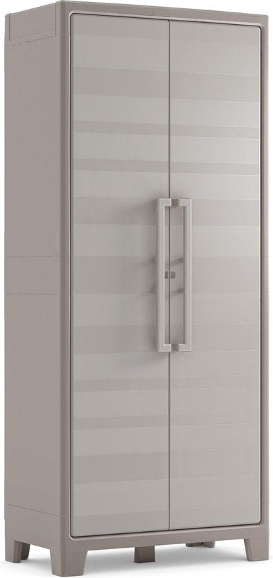 Keter Gulliver Hoge Kast - 8 halve planken - 80x44x182cm – Zand/Beige