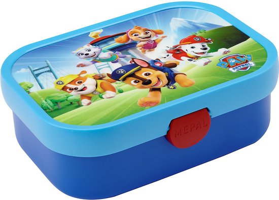 Mepal Lunchbox Campus - 750 ml - Broodtrommel met vakjes voor kinderen - Geschikt voor 4 boterhammen - Paw Patrol Pups