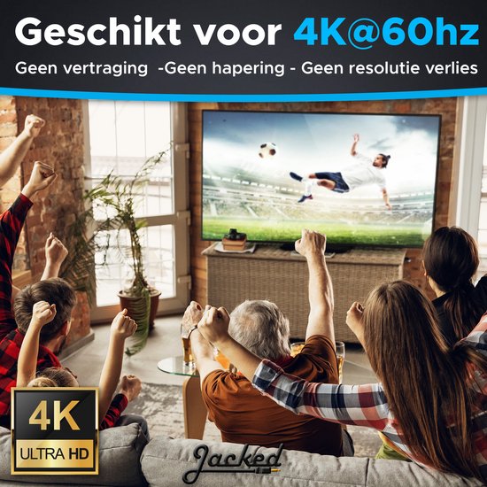 Jacked HDMI Adapter - HDMI Splitter - 1 In 2 - 4K – HDMI extender