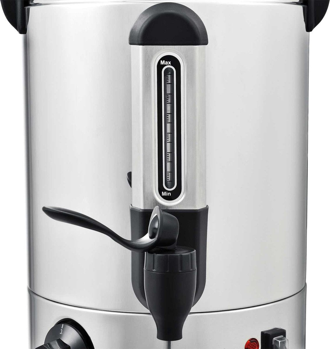 Juskys Glühweinketel 7L - 1500W - warmhoudfunctie - zilver/zwart - 42 cm