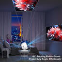 XBJ 360° Projector - Full HD 1080p - 4K Compatibel - 900 ANSI Lumen - 200 Inch Beeld - WiFi & Bluetooth