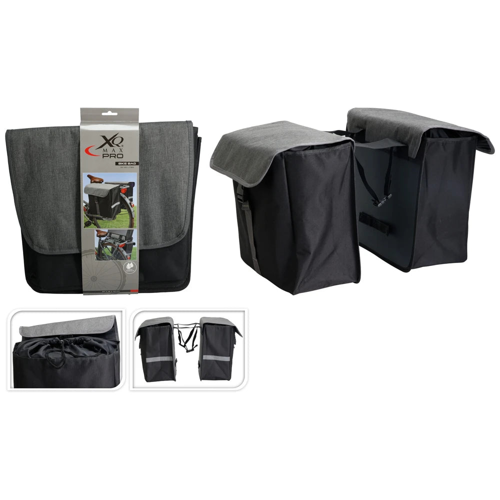 Dunlop Dubbele Fietstas - 40 Liter - 600D Polyester - Zwart