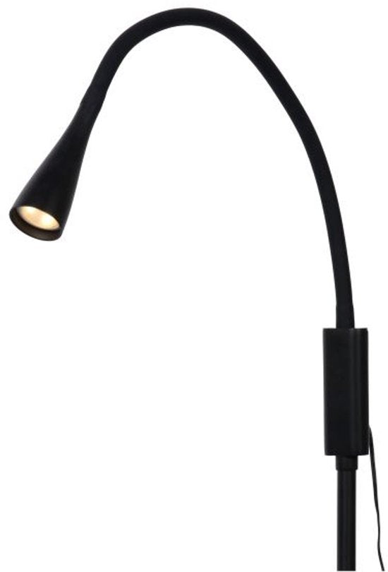 Lucide ZOZY - Leeslamp - LED 3 StepDim - 1x4W 3000K - Zwart