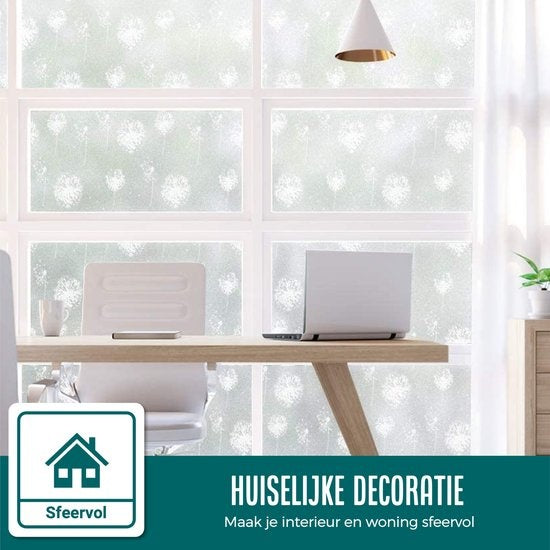 Homewell® Raamfolie HR++ 60x200 - Isolerend & Zonwerend - Anti inkijk - Statisch - Paardenpol
