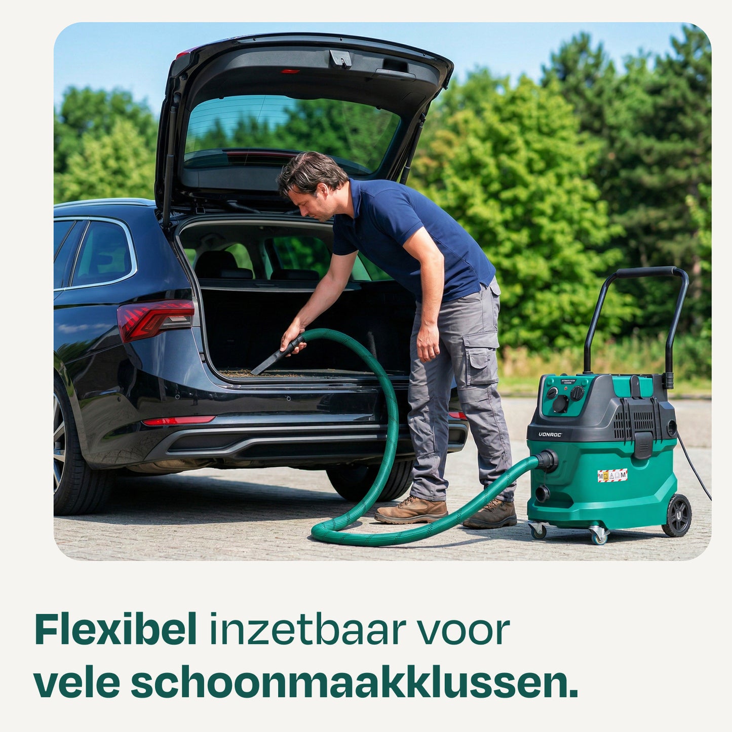 VONROC Antistatische Zuigslang Ø35 mm - 3,5 m - voor VC513AC