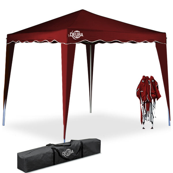 Casaria Vouwpaviljoen. party tent Capri - Popup donkerrood3x3m